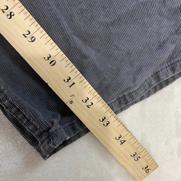 Banana Republic Pants Mens 36x33 Slim Fit Gray Chino Casual Corduroy - Picture 10 of 11